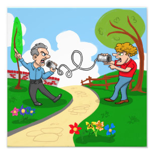 Brillant Conversationnalistes Photo Print