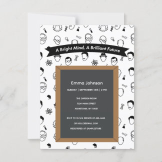 Brillant esprit brillant futur Editable Invitation