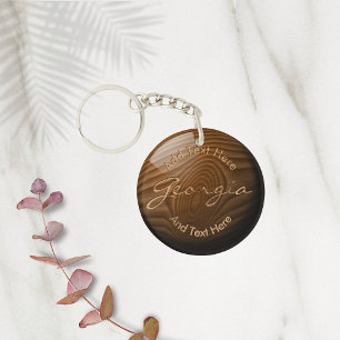 Brillant Faux bois noeud ・ personnalisé