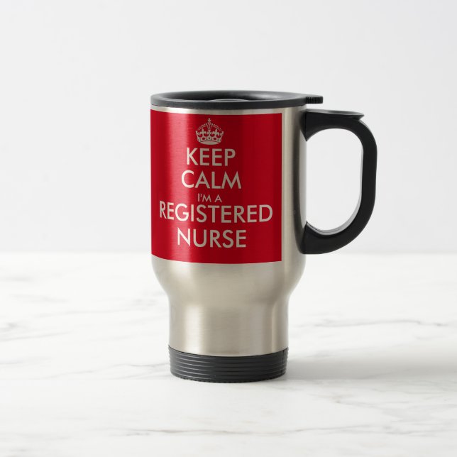 Brillant gardez le calme im une tasse de voyage (Droit)