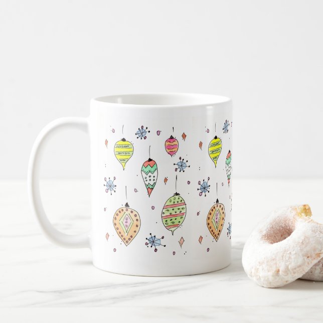 Brillant ! Ornements de Noël Café Mug (Avec donut)