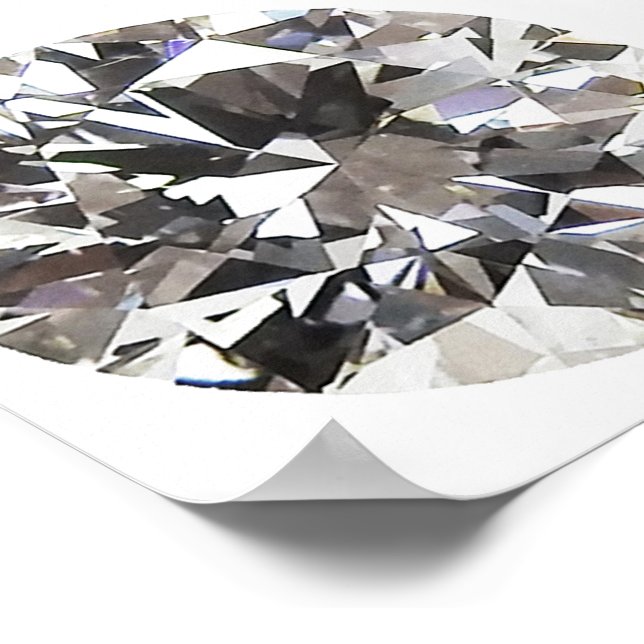 Brillant Round Diamond Poster (Ecke)