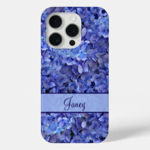 Brillante blaue Hortensien-Blumen iPhone X Hülle