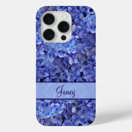 Brillante blaue Hortensien-Blumen iPhone X Hülle