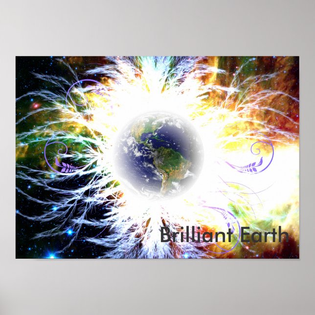 Brillante Erde Poster (Vorne)