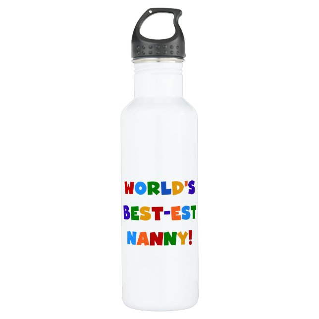 Brillante Farben der schönsten Kindermädchen der W Edelstahlflasche (Vorderseite)
