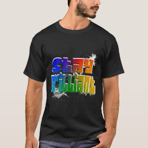Brillante, farbenfrohe Graffiti-Inspiration bleibe T-Shirt