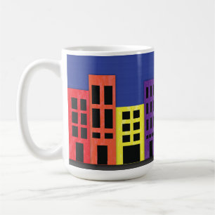 Brillante Gebäude Kaffeezubereitung Tasse