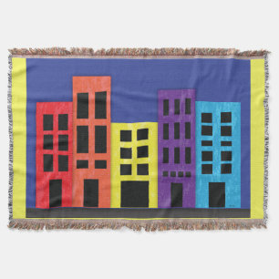 Brillante Gebäude werfen Blanket Decke