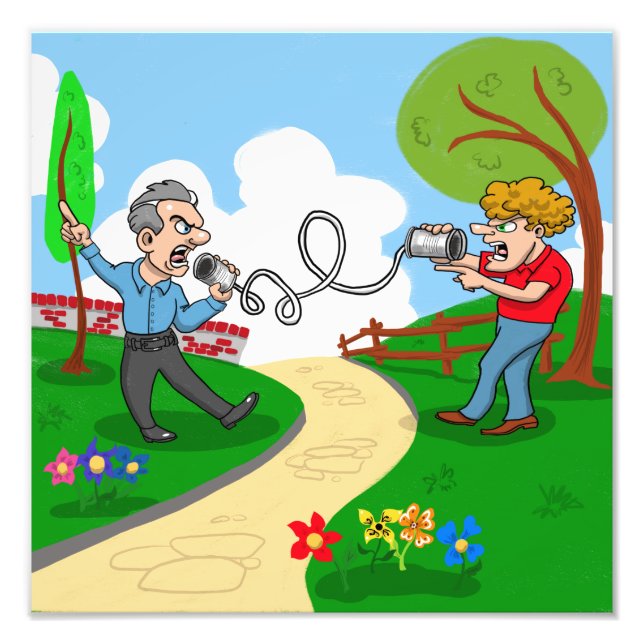 Brillante Gesprächspartner Foto Print (Vorne)