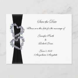 Brillante Herzen Ankündigungspostkarte