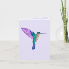 Brillante Hummingbird-Grußkarte vom Vater Karte