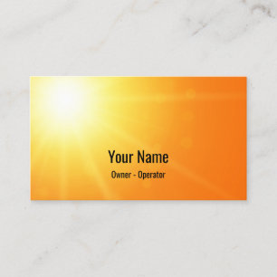 Brillante, individuell einstellbare Orange Visitenkarte