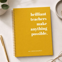 Brillante Lehrerin Mustard Yellow Retro Typografie