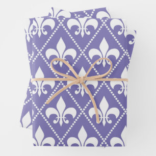Brillante Lila Lilie Geschenkpapier Set
