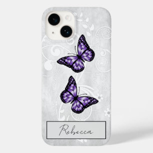 Brillante Lila Schmetterlinge Case-Mate iPhone 14 Hülle