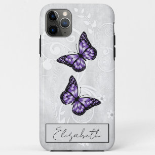 Brillante Lila Schmetterlinge Case-Mate iPhone Hülle