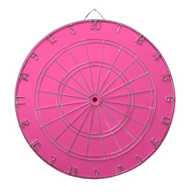 Brillante Rose (Vollfarbe) Dartscheibe (vorne)