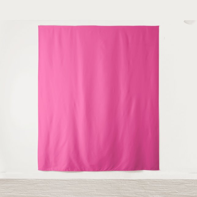 Brillante Rose (Vollfarbe) Wandteppich (Vorderseite)