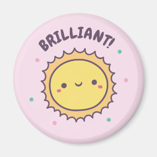 Brillante Süße Sonnen Kinder Motivierend Magnet