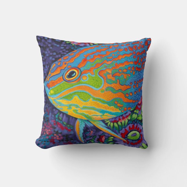 Brillante tropische Fische I Kissen (Vorderseite)