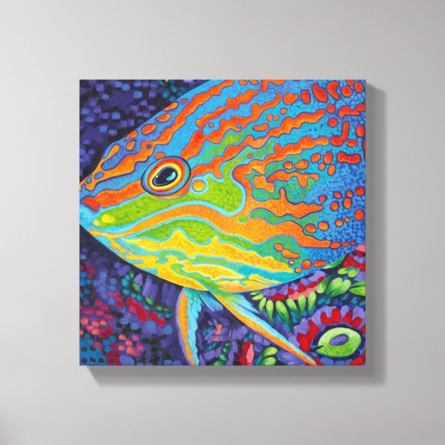 Brillante tropische Fische I Leinwanddruck (Vorderseite)