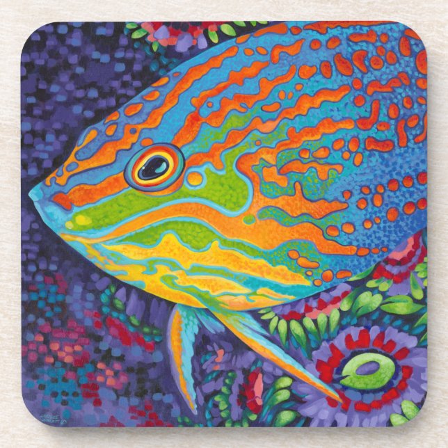 Brillante tropische Fische I Untersetzer (Vorderseite)
