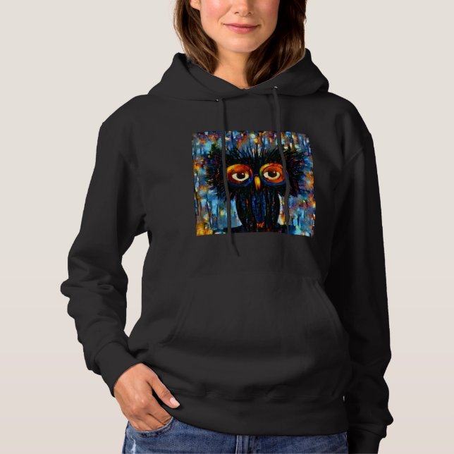 Brillante und kluge Eule Hoodie (Vorderseite)