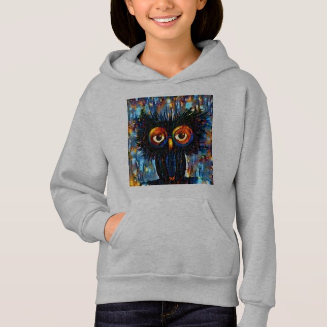 Brillante und kluge Eule Hoodie (Vorderseite)