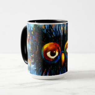 Brillante und kluge Eule Tasse