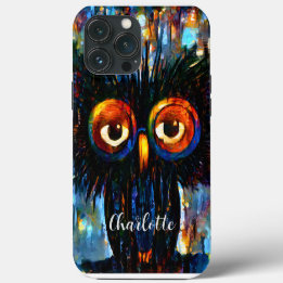 Brillante und weise Eule iPhone 13 Pro Max Hülle