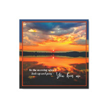 Brillante Wolken bei Dawn Stretched Canvas Print