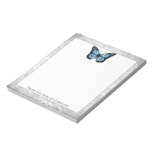 Brillantes Blue Butterfly Notepad Notizblock