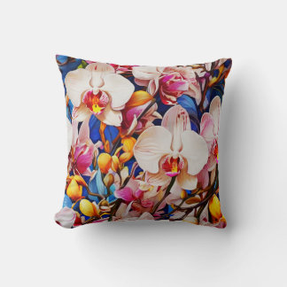 Brillantes Orchid-Throw-Kissen Kissen