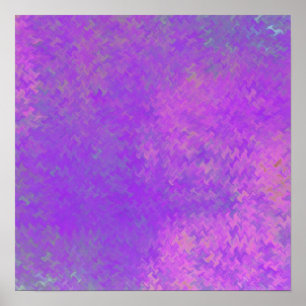 Brillantes violett marmoriertes Kunstwerk Poster