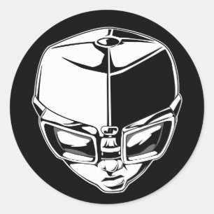 Brille-Aufkleber Runder Aufkleber