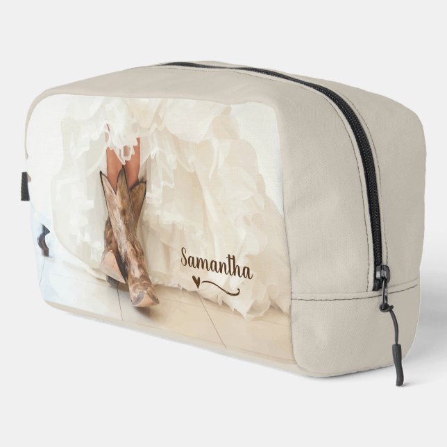 Brille in Stiefeln Waschbeutel (Rechte Ecke)