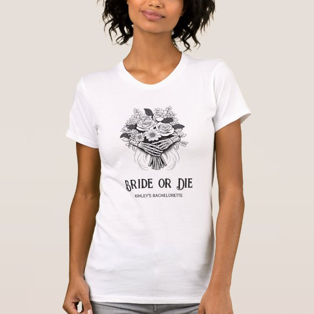 Brille oder Die Halloween-Junggeselinnen-Abschied T-Shirt (Vorderseite)