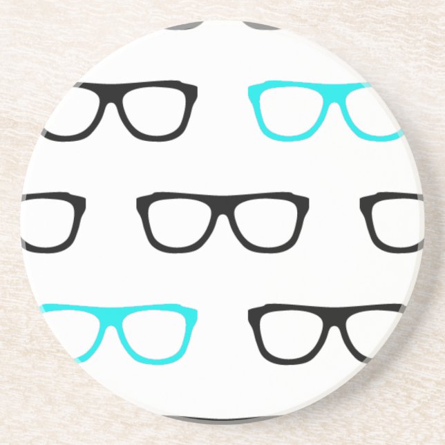 Brille Sandstein Untersetzer (Vorne)