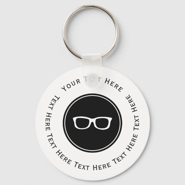 Brille Schlüsselanhänger (Vorderseite)