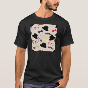 Brillen, Hats und Mustache T-Shirt