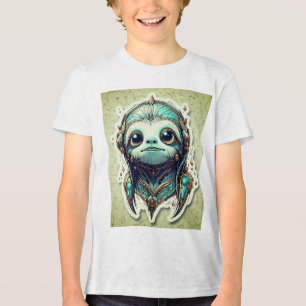 Brillen und Grüntöne Tri-Blend Shirt