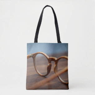 Brillenbrille aus Holz Tasche