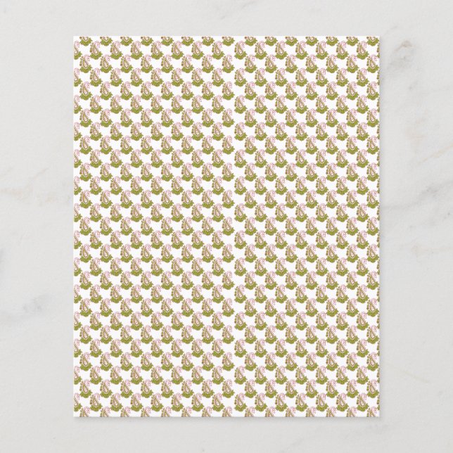 Brillenfarbenes Packpapier mit festlicher Kiste Flyer (Vorne)