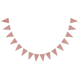 Brillenfarbenes Packpapier mit festlicher Kiste Wimpelkette