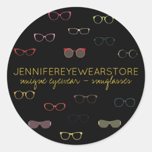 Brillengeschäft Eyewear Specialist Runder Aufkleber