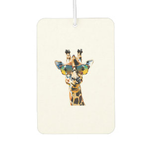 Brillengiraffe mit Sonnenbrille Autolufterfrischer
