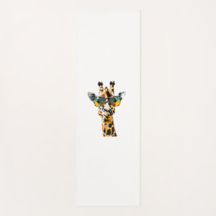 Brillengiraffe mit Sonnenbrille Yogamatte