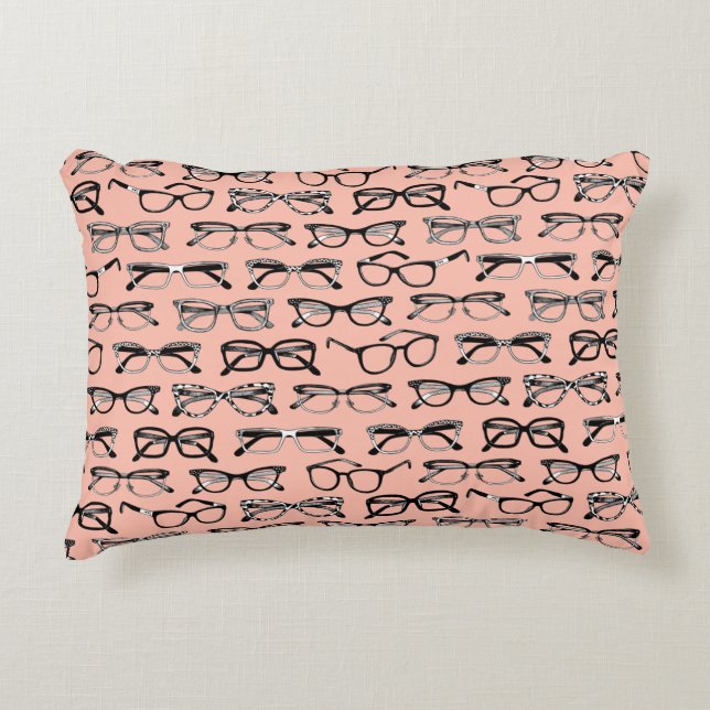 Brillengläser, Brille, Brille, Brille Dekokissen (Vorderseite)