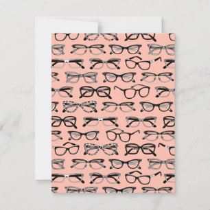 Brillengläser, Brille, Brille, Brille Mitteilungskarte